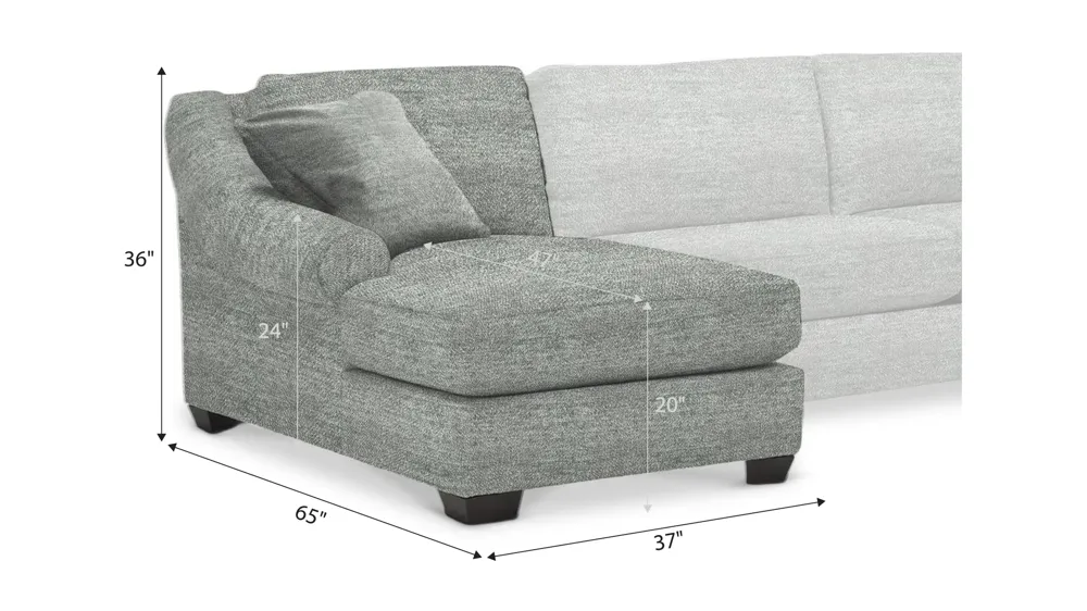 Thatcher Left Arm Facing Chaise Dimensions