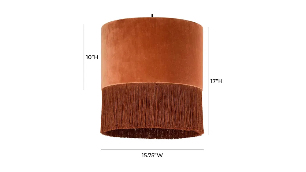 Atolla Tassel Pendant Light Dimensions