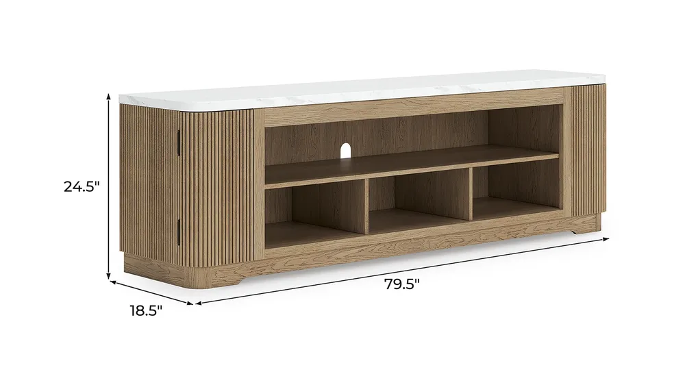 Camdill 80" TV Stand Dimensions