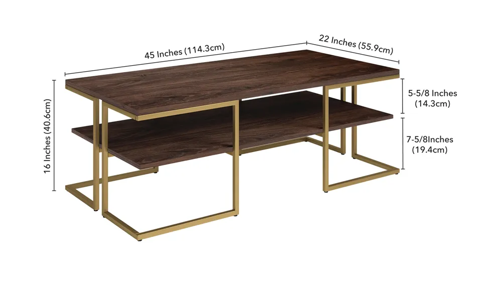 Pike Coffee Table Dimensions