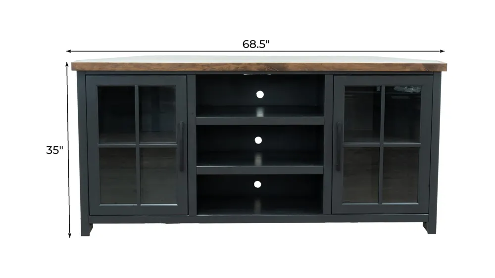 Foxgrove Corner TV Console Dimensions