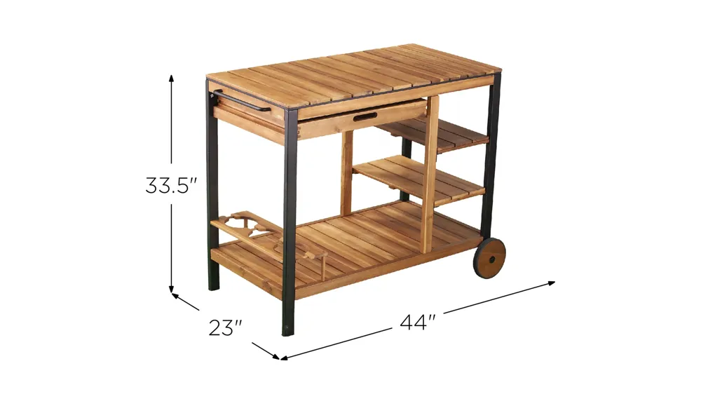 Jameson Outdoor Bar Cart Dimensions