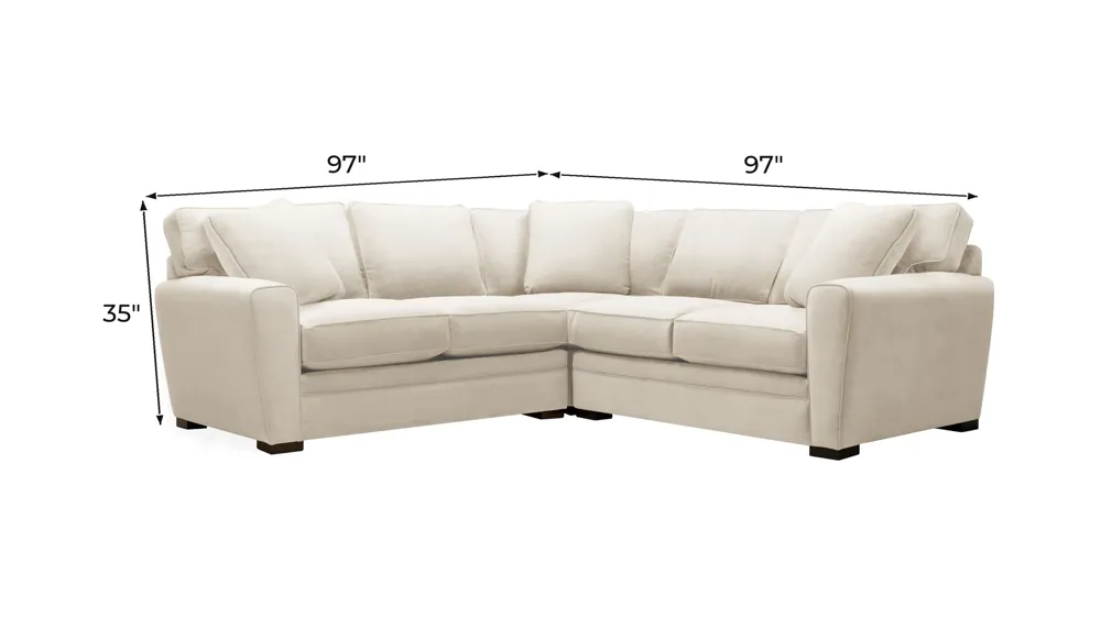 Artemis II 3-pc. Sectional Dimensions