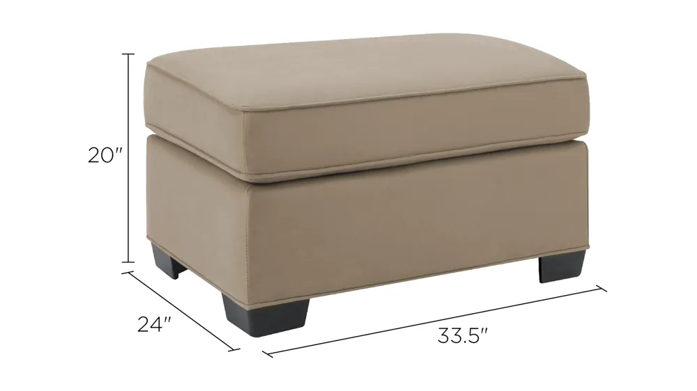 Wellsley Ottoman Dimensions