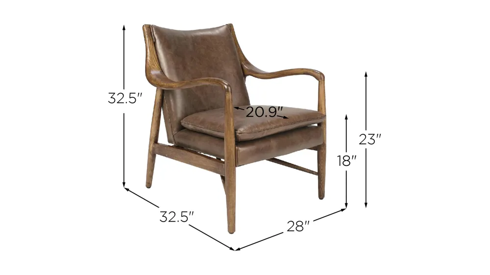 Kiannah Club Chair Dimensions