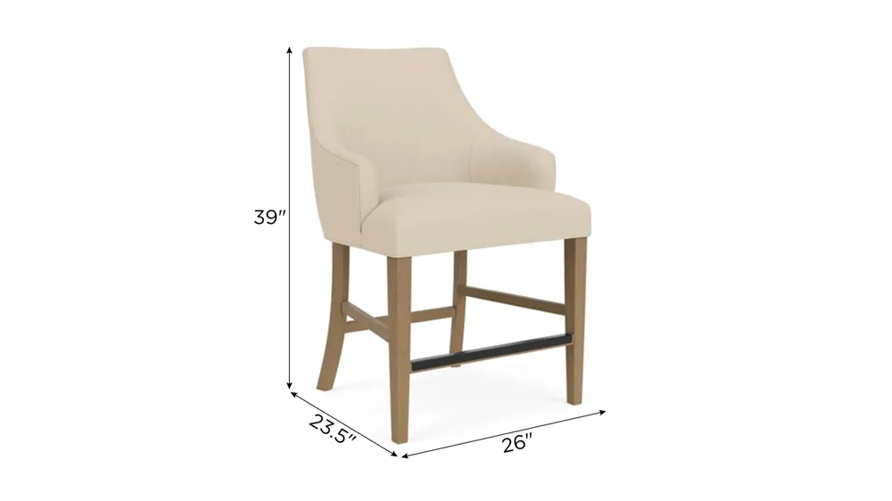 Aberdeen Stool- Set of 2 Dimensions