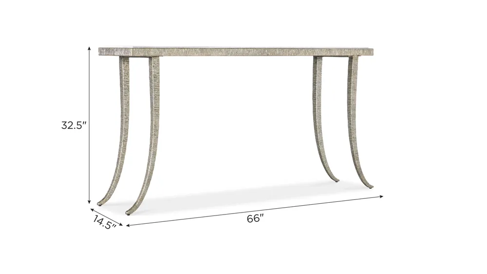 Melange Sabre Console Table Dimensions
