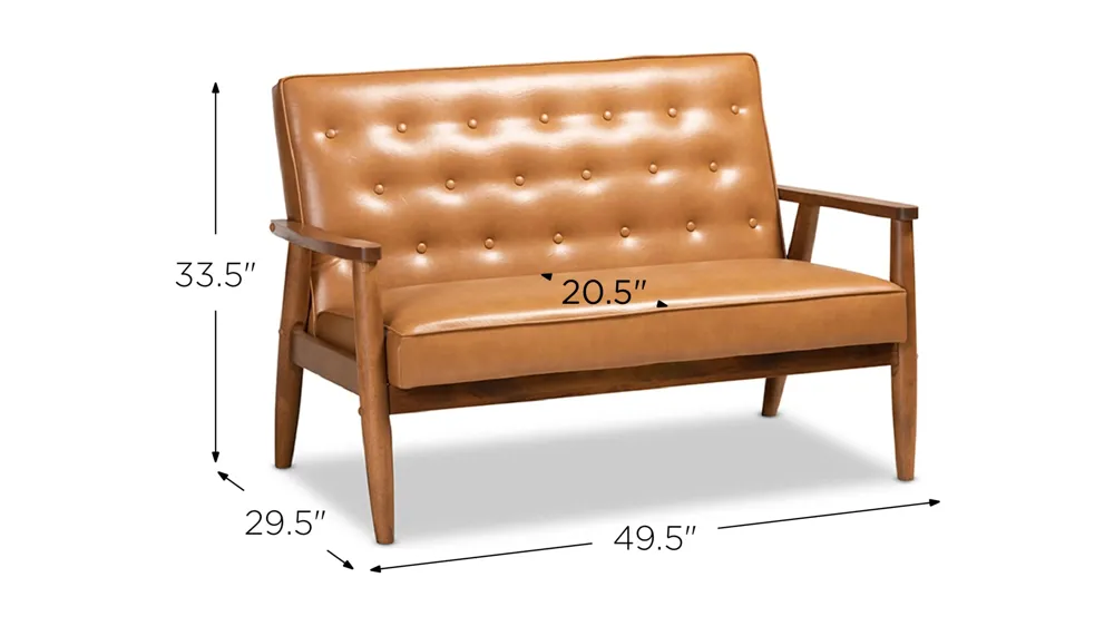 Sorrento Loveseat Dimensions