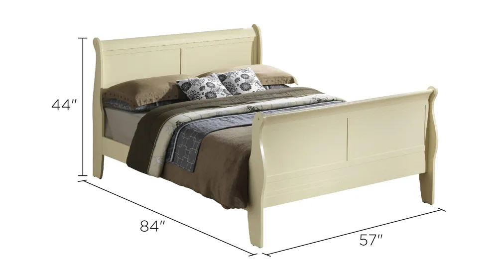 Rossie Sleigh Bed Dimensions