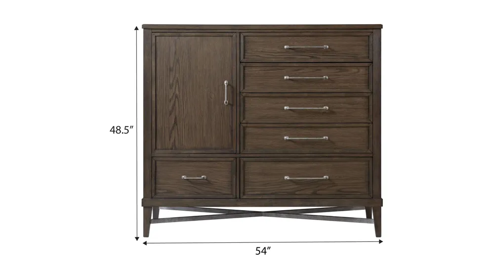 Preston 6 Drawer Gentleman's Chest Dimensions