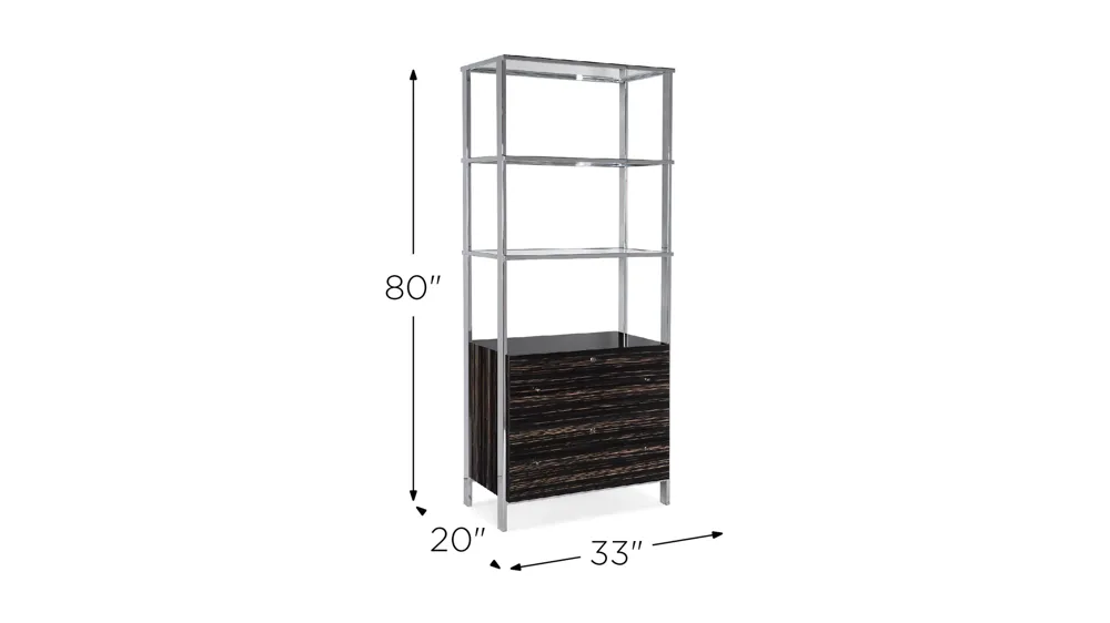 Melange Ford Bookcase Dimensions