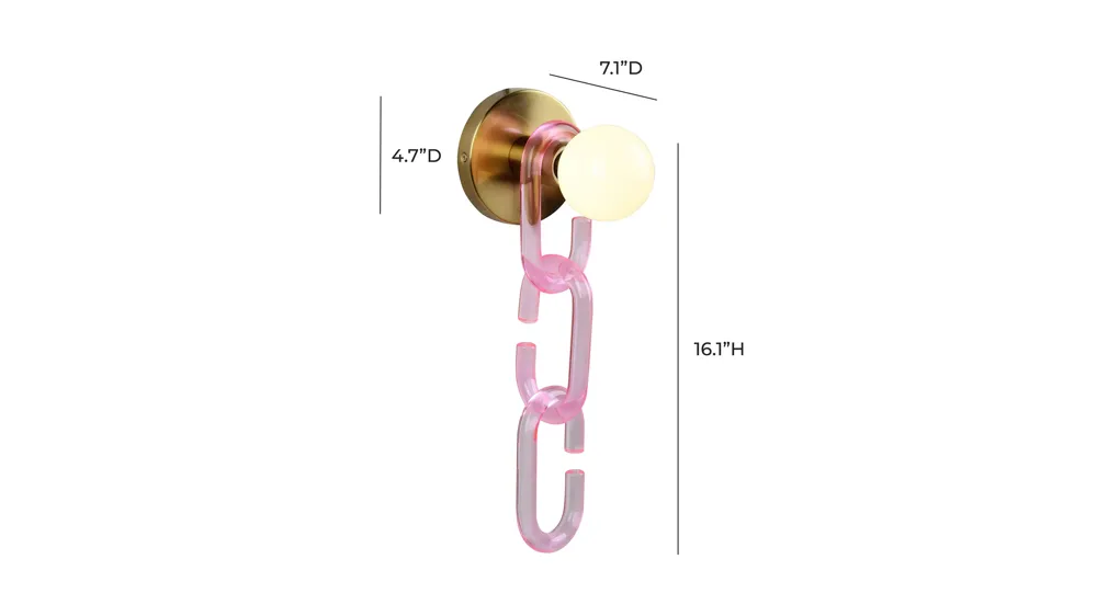 Orr Glass Wall Sconce Dimensions