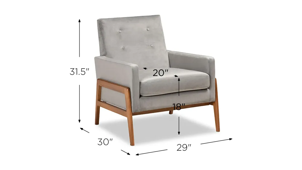 Perris Lounge Chair Dimensions