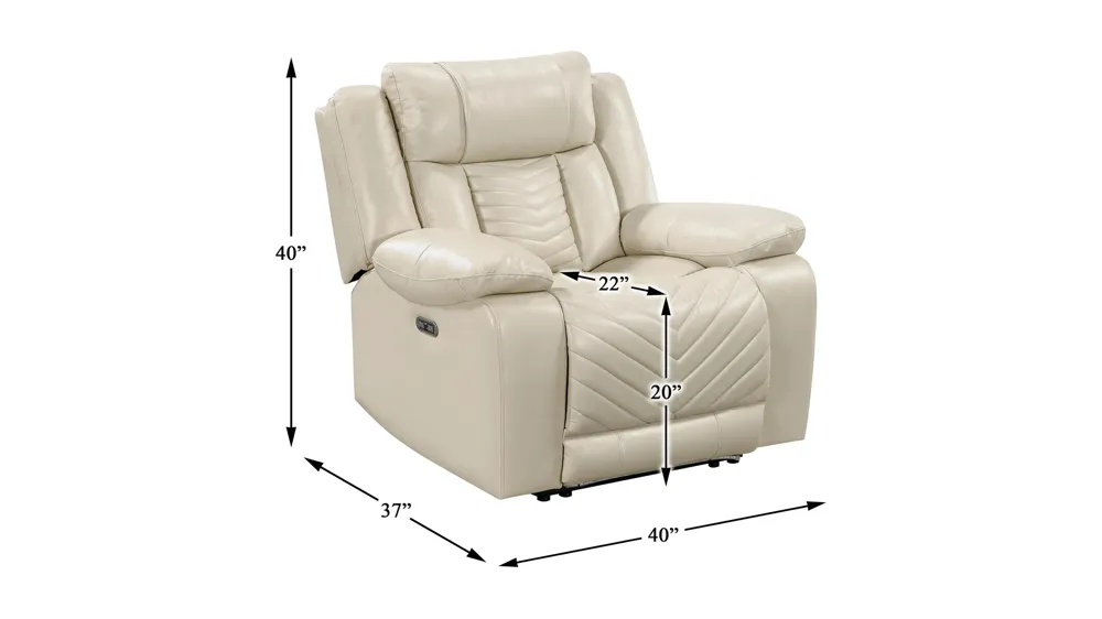 Garbo Power Reclining Chair Dimensions