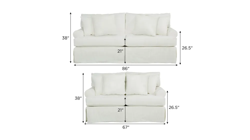 Lakeside Living Room Set Dimensions