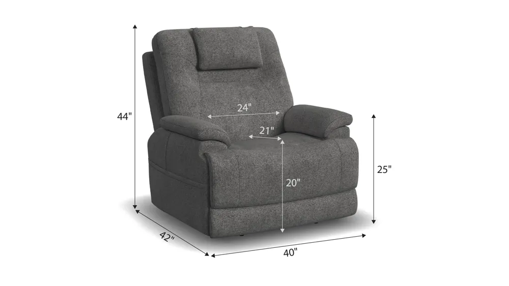 Zecliner Triple Power Lift Recliner Dimensions