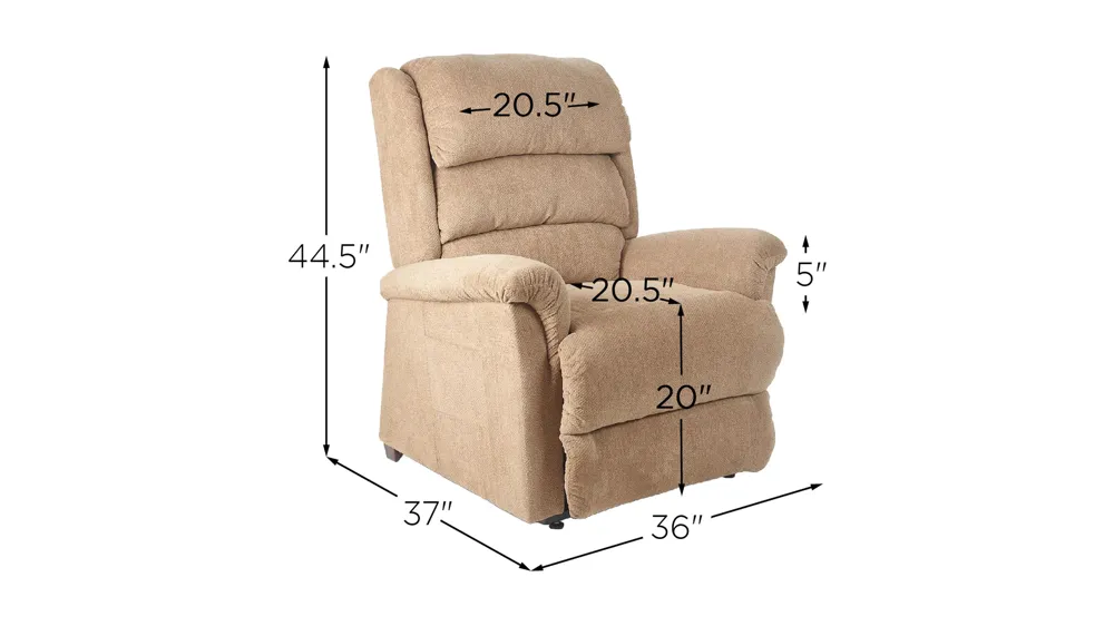 Stellar Comfort Polaris Medium Recliners Dimensions