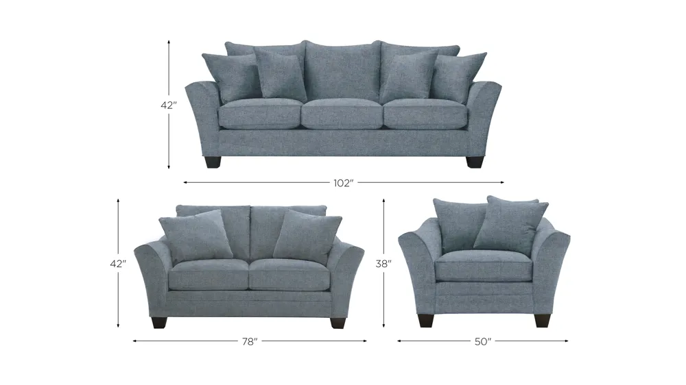 Briarwood Living Room Set Dimensions