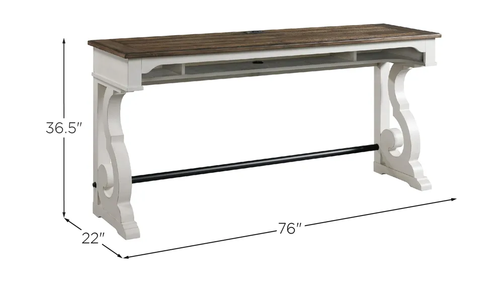 Drake Sofa Bar Table Dimensions