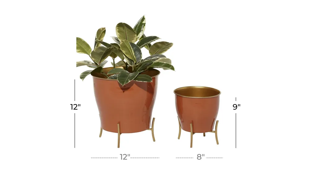 Novogratz Goodall Planter Set of 2 Dimensions