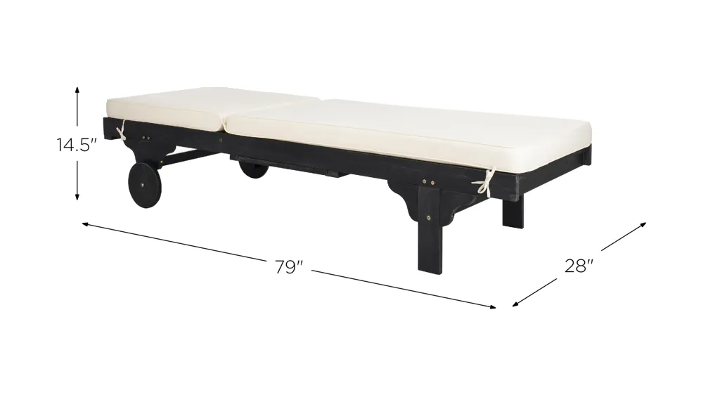 Artria Chaise Lounge Chair With Side Table Dimensions