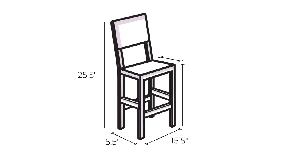 Verdery Swivel Bar Stool Dimensions