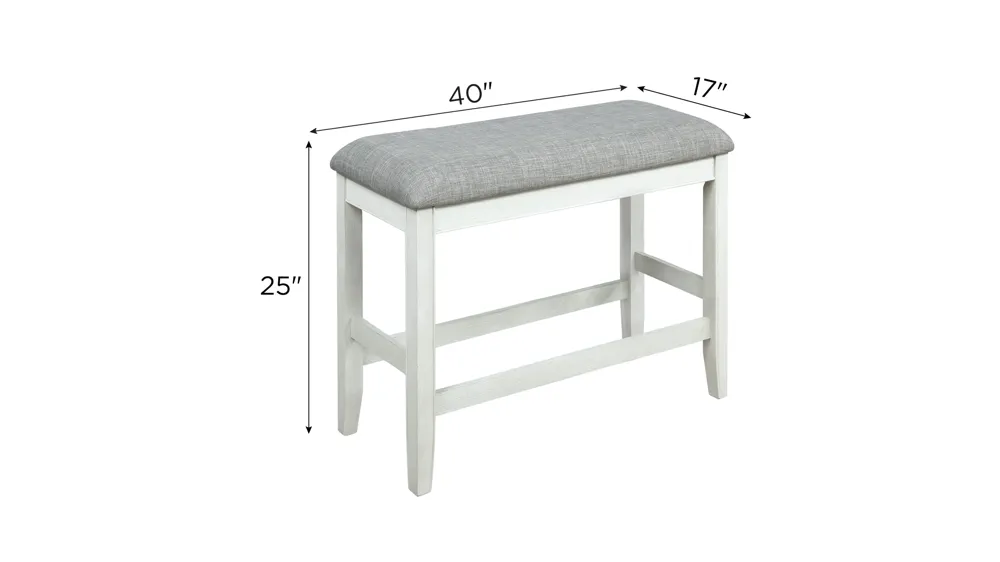Lysander Counter-Height Bench Dimensions
