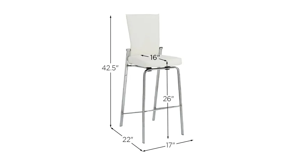 Paloma Motion Back Counter Stool Dimensions