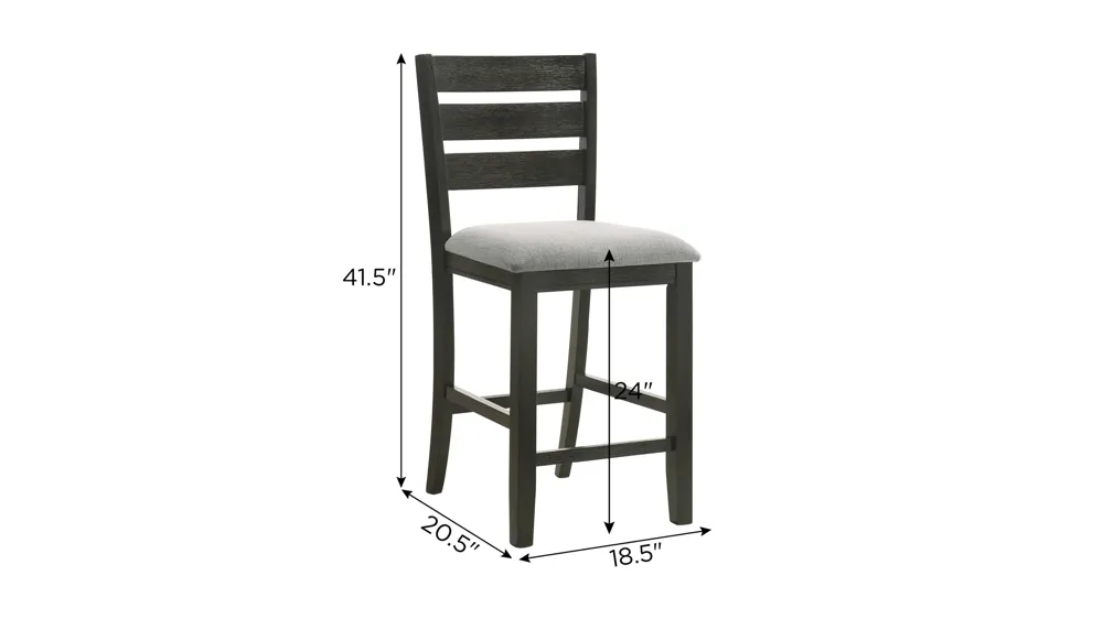 Bardstown Barstool- Set of 2 Dimensions