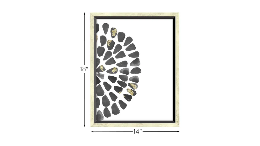 Array Black - Petal 1 Wall Art Dimensions