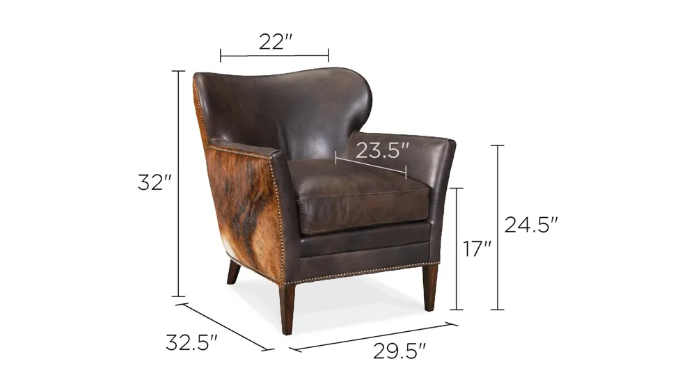 Kato Leather Club Chair Dimensions