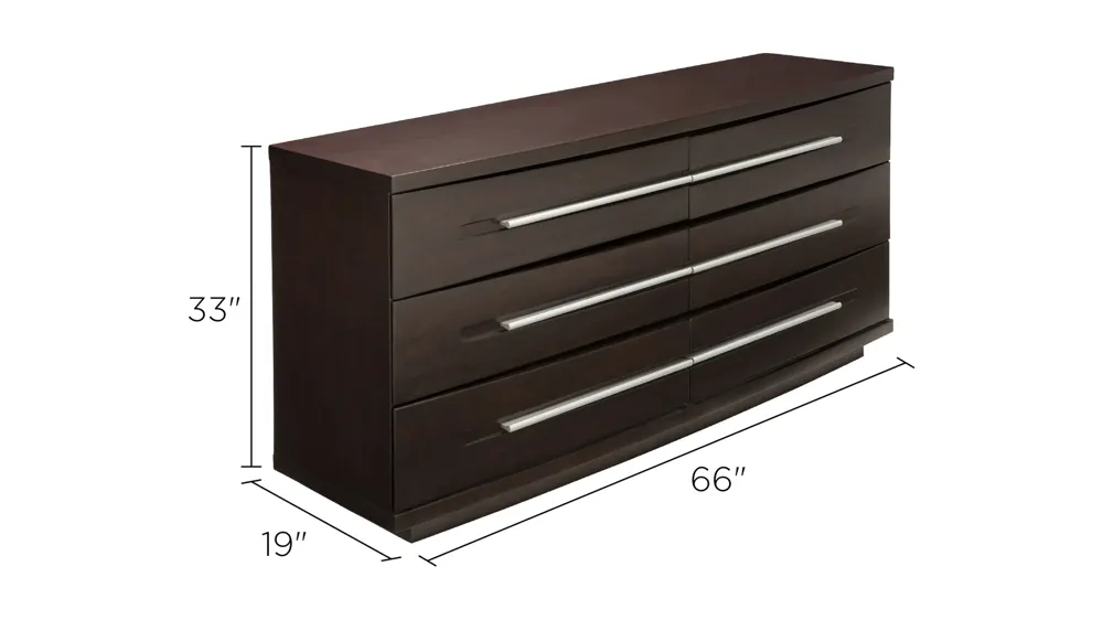 Wall Street Bedroom Dresser Dimensions