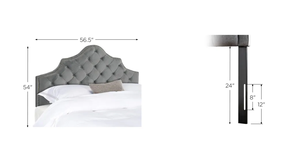 Arebelle Upholstered Headboard Dimensions