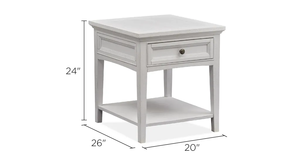 Heron Cove Rectangular End Table Dimensions