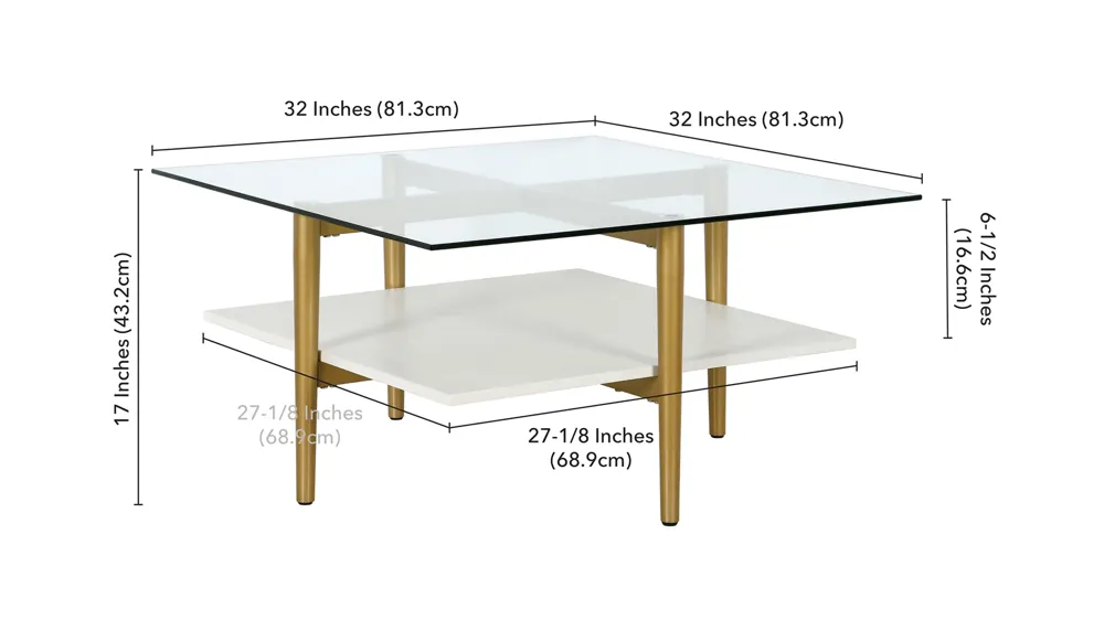 Upton Coffee Table Dimensions