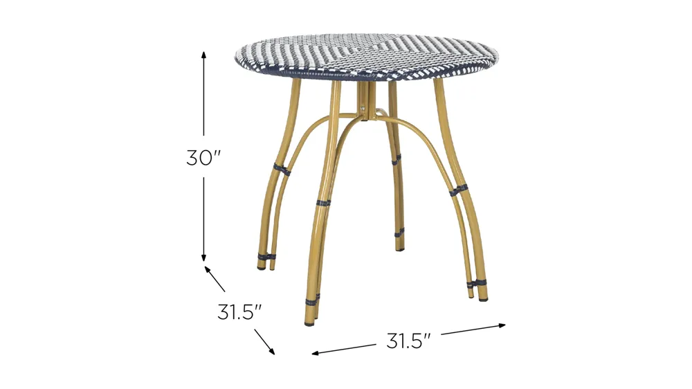 Hikaru Outdoor Rattan Bistro Table Dimensions