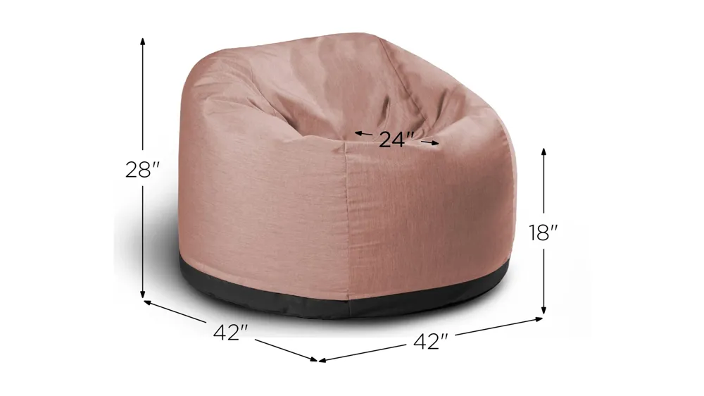 Helena Large Round Outdoor Bean Bag Club Chair Dimensions