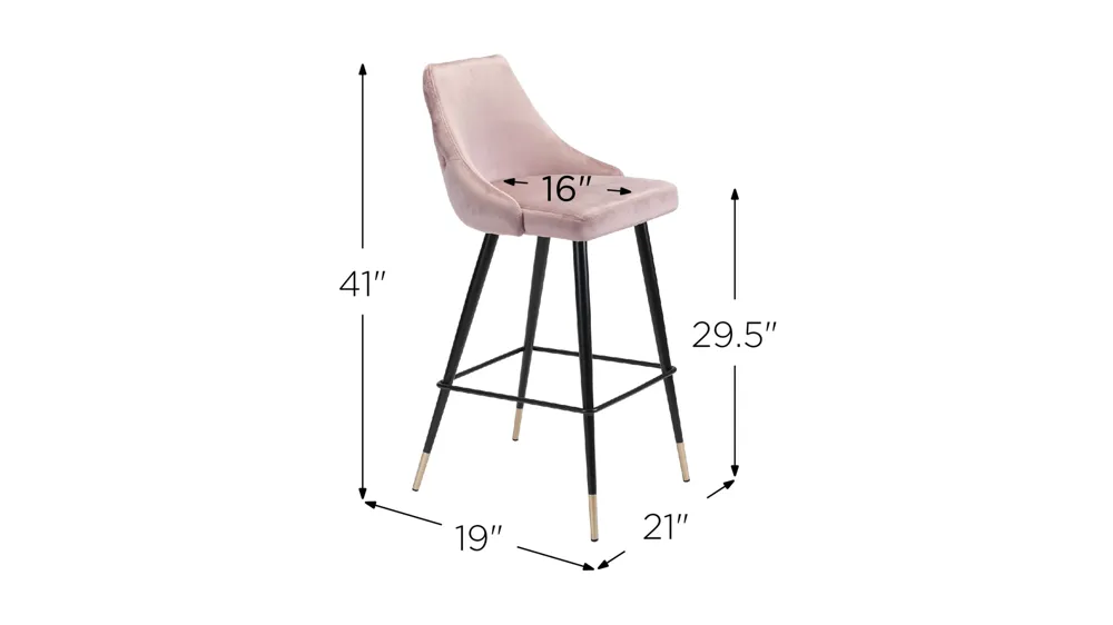 Piccolo Bar Stool Dimensions