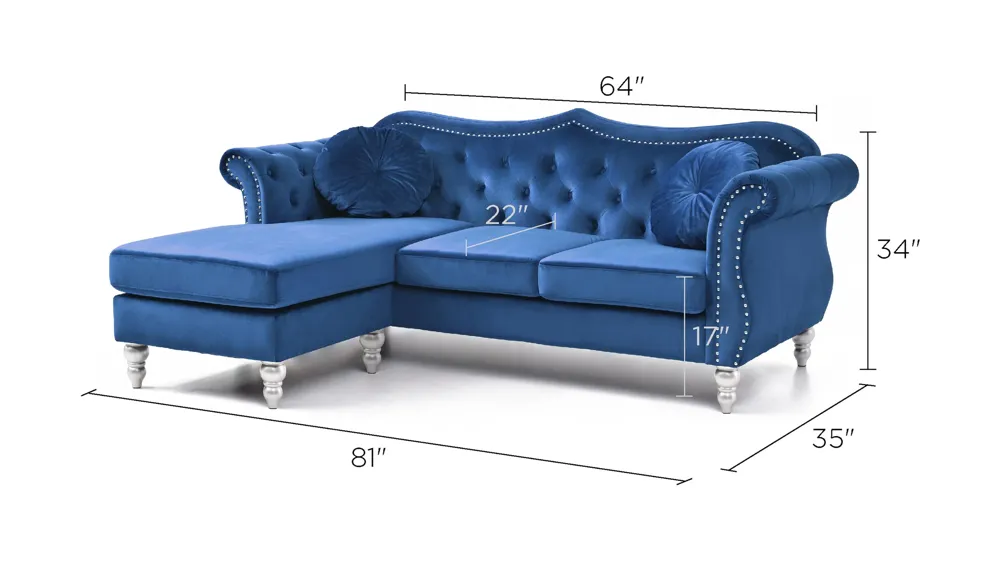 Hollywood Sectional Sofa Dimensions