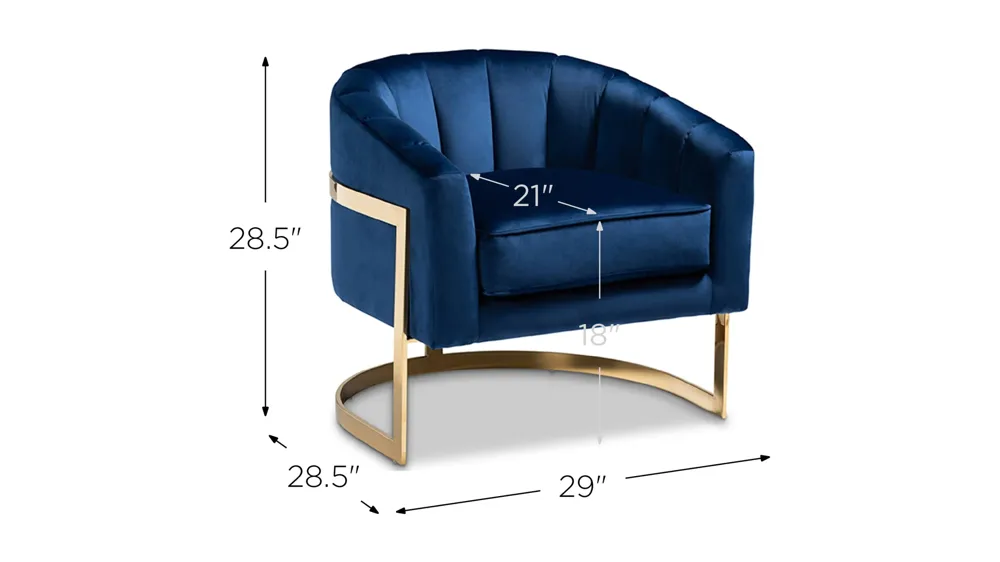 Tomasso Lounge Chair Dimensions
