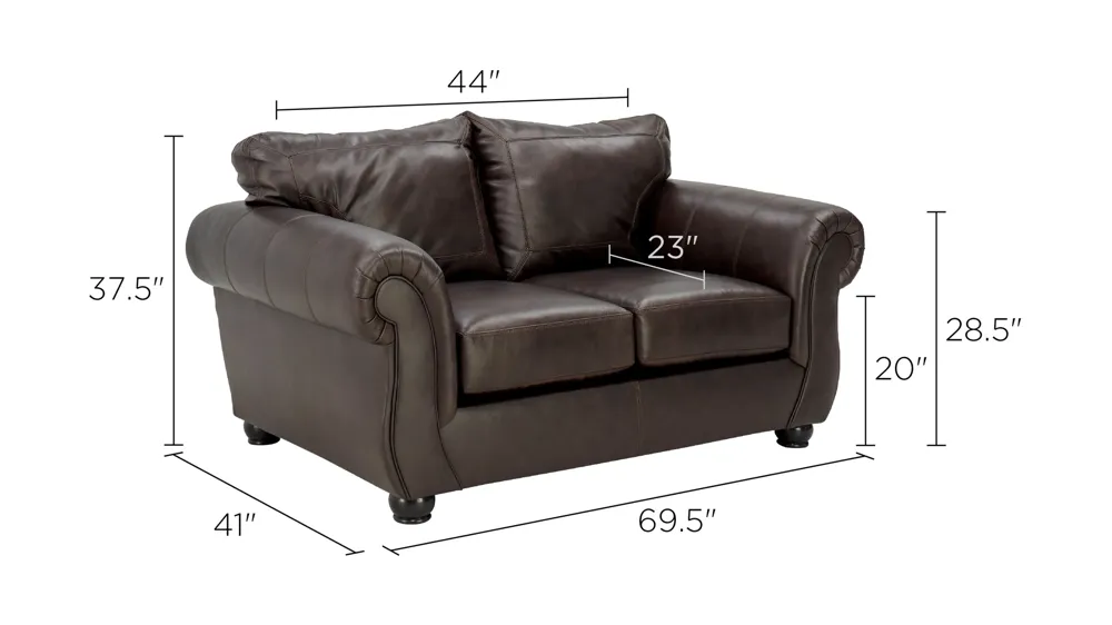 Strathmore Loveseat Dimensions