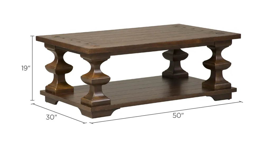 Sedona Rectangular Cocktail Table Dimensions