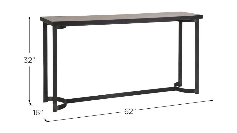 Basuto Console Table Dimensions