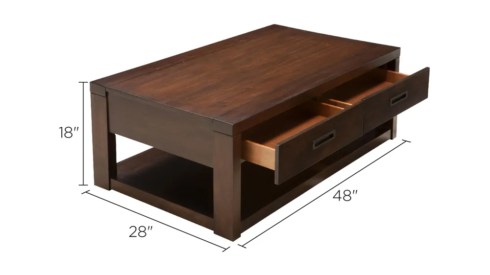 Riata Rectangular Coffee Table Dimensions