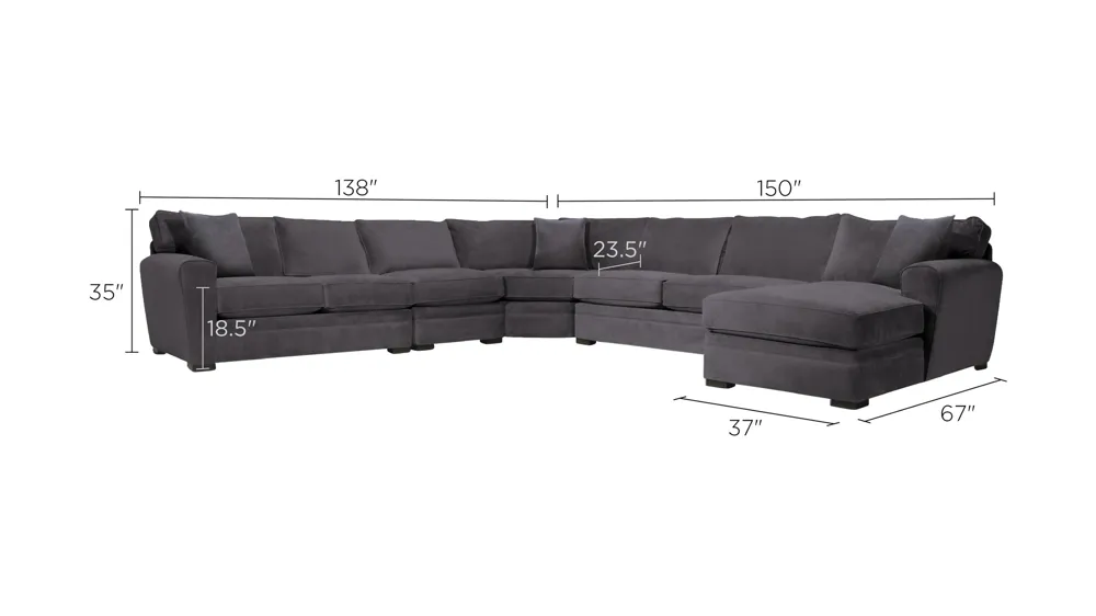 Artemis II 5-pc. Sectional Dimensions