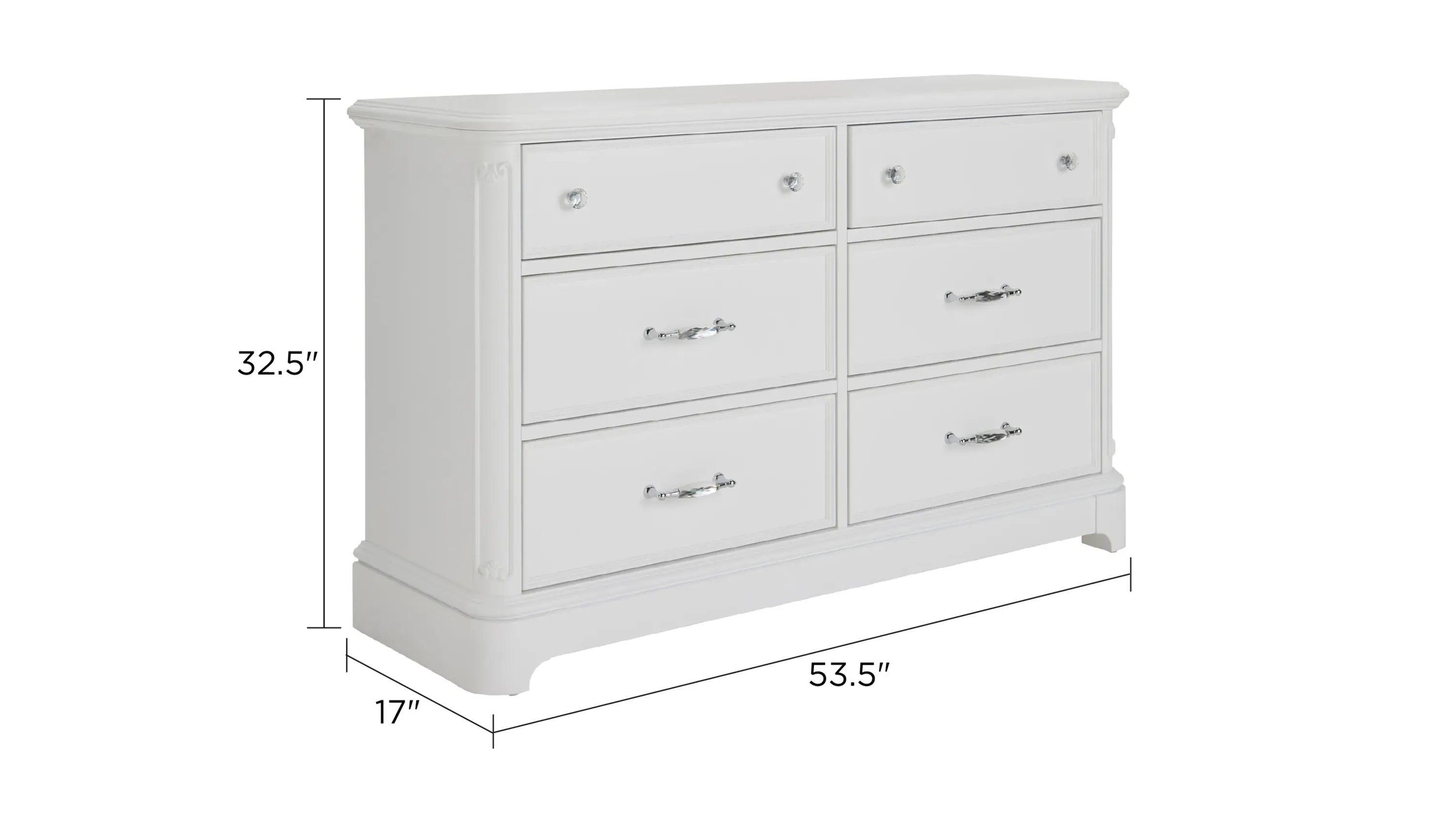 dresser dimensions HULALA HOME Mornay Transitional Solid Wood 6-Drawer Dresser & 3-Drawer Nightstand(Each Sold Separately), Teak
