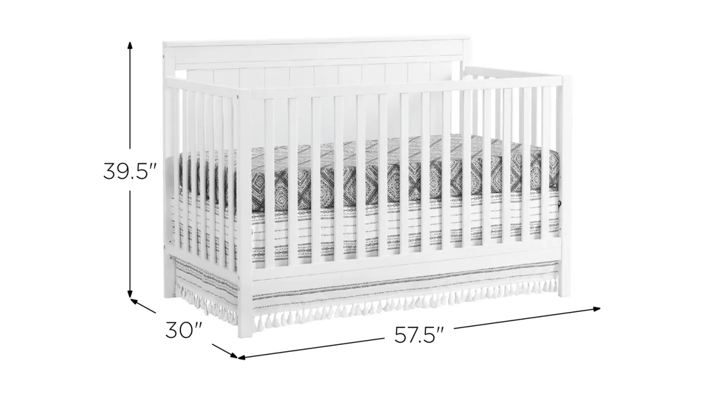 Lazio 4-in-1 Convertible Crib Dimensions