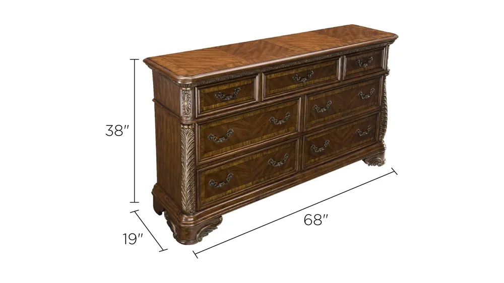Catalina Bedroom Dresser Dimensions