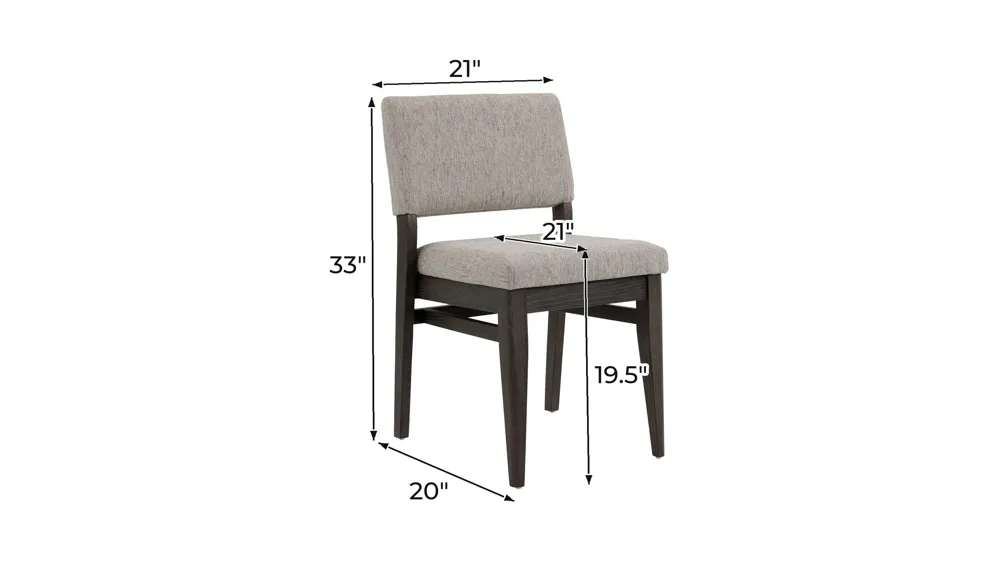 Callisto Stackable Uph Side Chair Dimensions