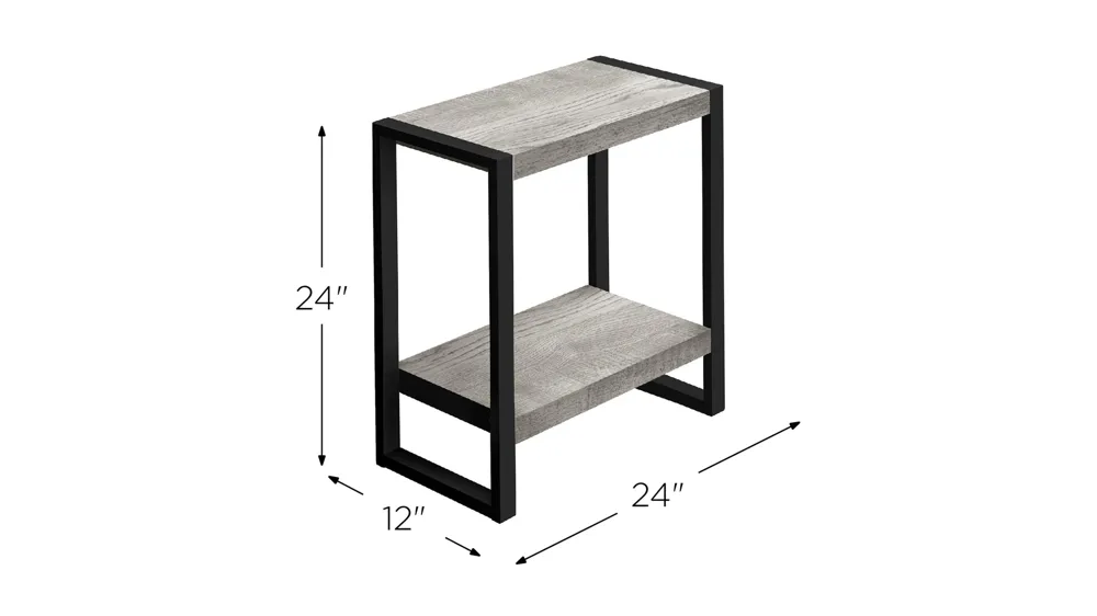 Jodie Two Tier End Table Dimensions